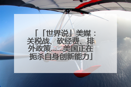 「世界说」美媒：关税战、砍经费、排外政策……美国正在扼杀自身创新能力