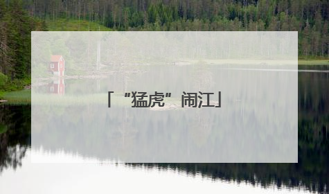 “猛虎”闹江