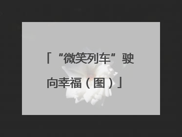 “微笑列车”驶向幸福（图）