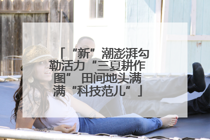 “新”潮澎湃勾勒活力“三夏耕作图” 田间地头满满“科技范儿”