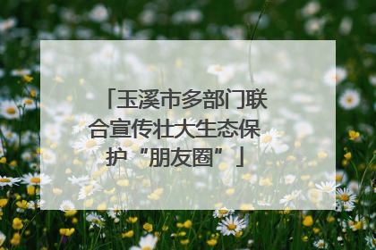 玉溪市多部门联合宣传壮大生态保护“朋友圈”