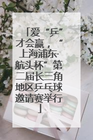 爱“乒”才会赢，“上海浦东·航头杯”第二届长三角地区乒乓球邀请赛举行