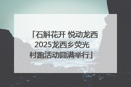 石斛花开 悦动龙西 2025龙西乡荧光村跑活动圆满举行