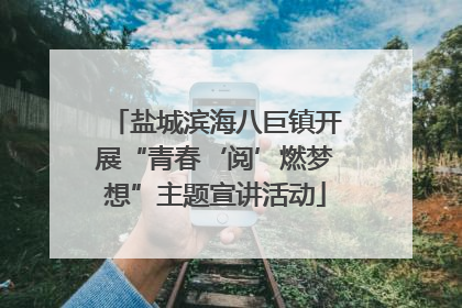 盐城滨海八巨镇开展“青春‘阅’燃梦想”主题宣讲活动