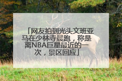 网友拍到光头文班亚马在少林寺晨跑，称是离NBA巨星最近的一次，景区回应