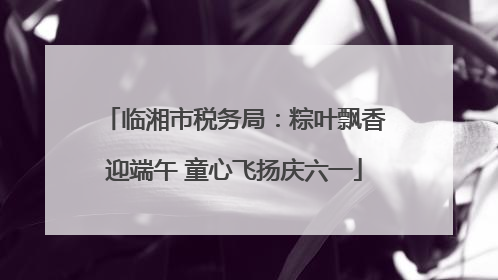 临湘市税务局：粽叶飘香迎端午 童心飞扬庆六一