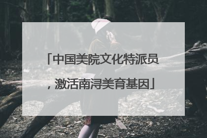 中国美院文化特派员，激活南浔美育基因