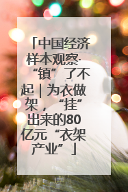 中国经济样本观察·“镇”了不起｜为衣做架，“挂”出来的80亿元“衣架产业”