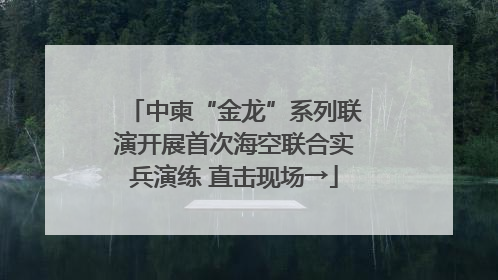 中柬“金龙”系列联演开展首次海空联合实兵演练 直击现场→