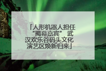 人形机器人担任“揭幕嘉宾” 武汉欢乐谷码头文化演艺区焕新归来