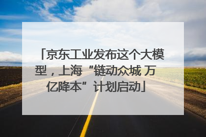 京东工业发布这个大模型，上海“链动众城 万亿降本”计划启动