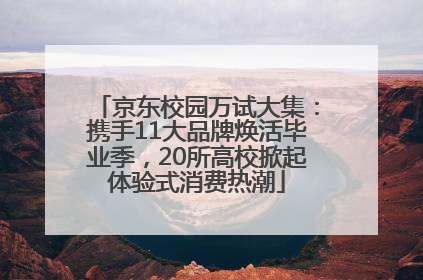 京东校园万试大集：携手11大品牌焕活毕业季，20所高校掀起体验式消费热潮