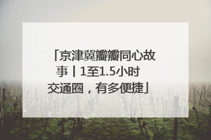 京津冀瓣瓣同心故事丨1至1.5小时交通圈，有多便捷