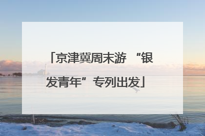 京津冀周末游 “银发青年”专列出发