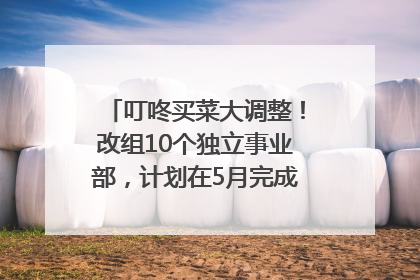 叮咚买菜大调整！改组10个独立事业部，计划在5月完成App端全面改版