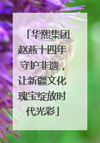 华熙集团赵燕十四年守护非遗，让新疆文化瑰宝绽放时代光彩