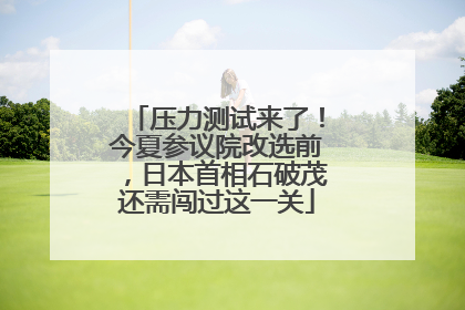 压力测试来了！今夏参议院改选前，日本首相石破茂还需闯过这一关