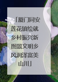 厦门同安莲花镇绘就乡村振兴新图景文明乡风润泽富美山川