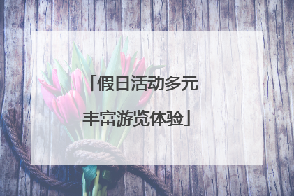 假日活动多元 丰富游览体验