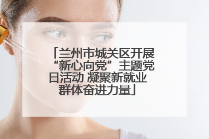 兰州市城关区开展“新心向党”主题党日活动 凝聚新就业群体奋进力量