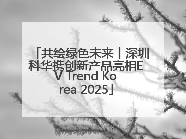 共绘绿色未来丨深圳科华携创新产品亮相EV Trend Korea 2025