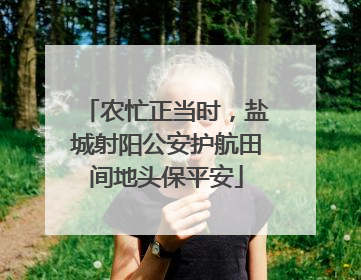 农忙正当时，盐城射阳公安护航田间地头保平安