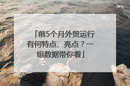 前5个月外贸运行有何特点、亮点？一组数据带你看