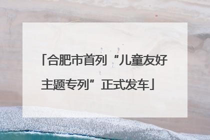 合肥市首列“儿童友好主题专列”正式发车