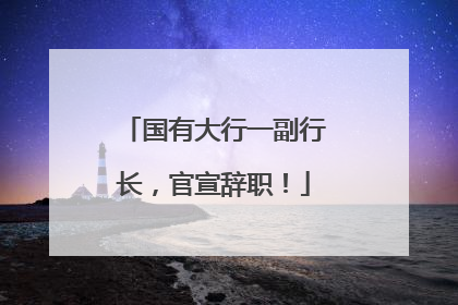 国有大行一副行长，官宣辞职！