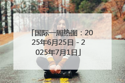 国际一周热图：2025年6月25日－2025年7月1日