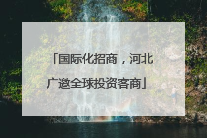 国际化招商，河北广邀全球投资客商
