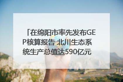 在绵阳市率先发布GEP核算报告 北川生态系统生产总值达590亿元｜新闻发布最前线