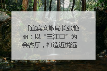 宜宾文旅局长张艳丽：以“三江口”为会客厅，打造近悦远来的国际旅游城市｜文旅局长说