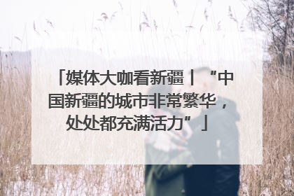 媒体大咖看新疆丨“中国新疆的城市非常繁华，处处都充满活力”