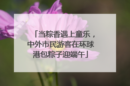 当粽香遇上童乐，中外市民游客在环球港包粽子迎端午