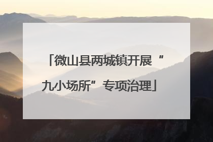 微山县两城镇开展“九小场所”专项治理