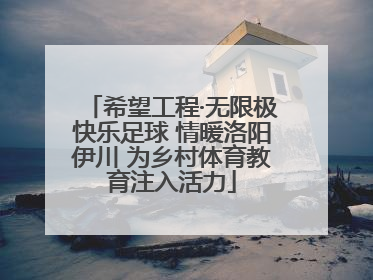 希望工程·无限极快乐足球 情暖洛阳伊川 为乡村体育教育注入活力