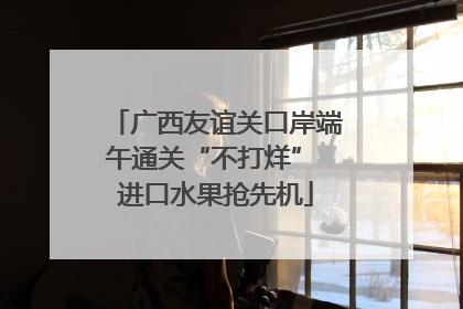 广西友谊关口岸端午通关“不打烊” 进口水果抢先机