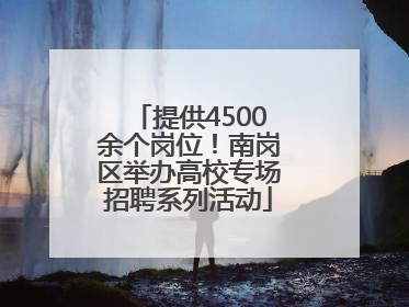 提供4500余个岗位！南岗区举办高校专场招聘系列活动