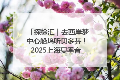 探徐汇｜去西岸梦中心船坞听贝多芬！2025上海夏季音乐节公布节目阵容