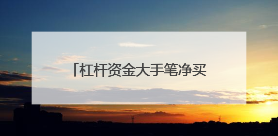 杠杆资金大手笔净买入的科创板股曝光