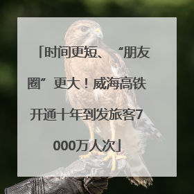时间更短、“朋友圈”更大！威海高铁开通十年到发旅客7000万人次