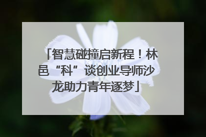 智慧碰撞启新程！林邑“科”谈创业导师沙龙助力青年逐梦