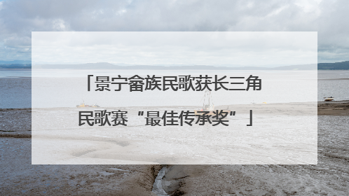 景宁畲族民歌获长三角民歌赛“最佳传承奖”