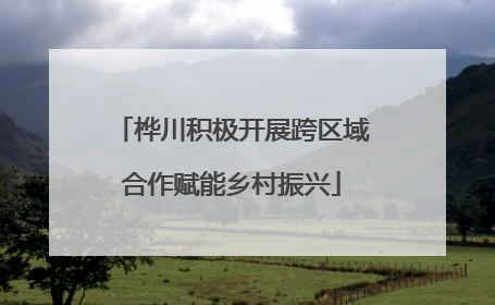 桦川积极开展跨区域合作赋能乡村振兴