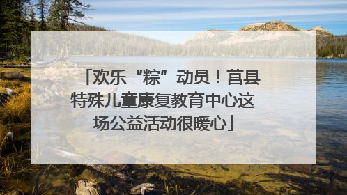欢乐“粽”动员！莒县特殊儿童康复教育中心这场公益活动很暖心