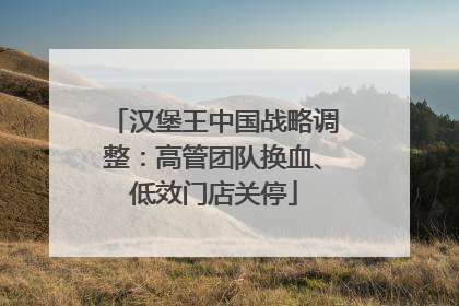 汉堡王中国战略调整：高管团队换血、低效门店关停