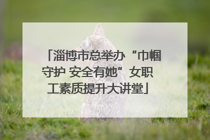 淄博市总举办“巾帼守护 安全有她”女职工素质提升大讲堂
