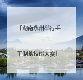 湖南永州举行手工制茶技能大赛