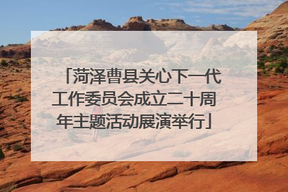 菏泽曹县关心下一代工作委员会成立二十周年主题活动展演举行